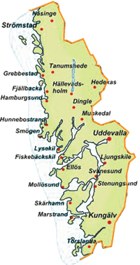 Försäkringskassan pensionärer: Bohuslän karta